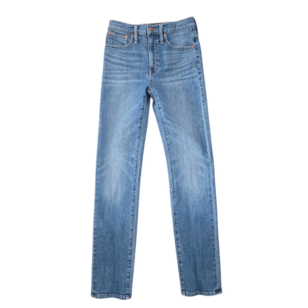 Madwell Womens Full Lenght Classic Straight Light Wash Jeans Size 25